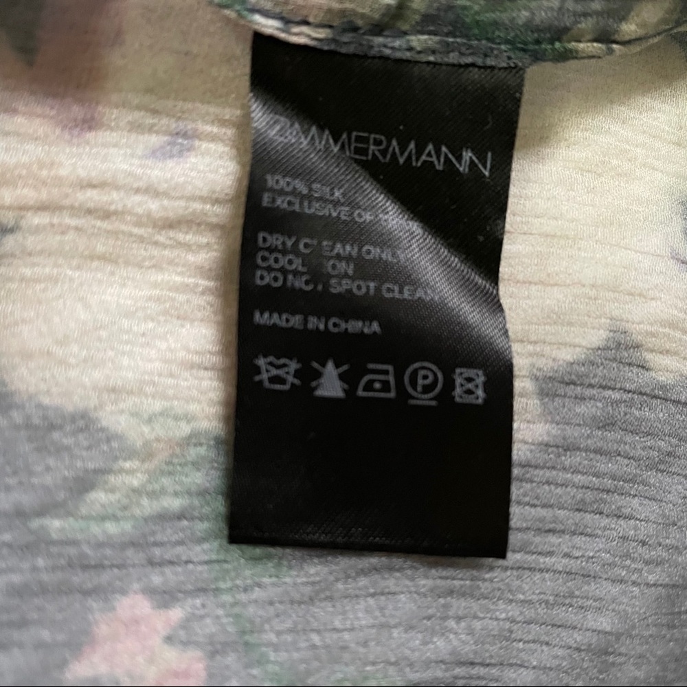 SOLD/ZIMMERMANN Iris floral-printed sheer-top - Picture 7 of 8